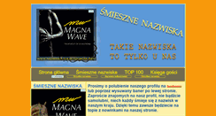 Desktop Screenshot of nazwiska.kolbuszowiak.info
